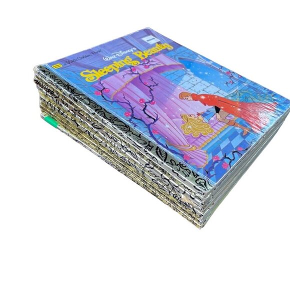 Lot 10 Little Golden Book Childrens Disney Titles Sleeping Beauty u Mickey Lion - Picture 3 of 8